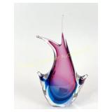 MURANO SOMMERSO FISH VASE