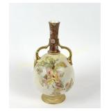 19TH C. DOULTON BURSLEM GILT FLORAL VASE