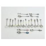 20 ASSORTED STERLING & 800 SOUVENIR SPOONS