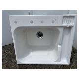 white laundry tub