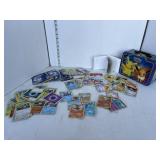 Lot: Pokï¿½mon cards and lunch box