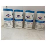 4 canisters of bleach germicidal wipes