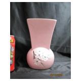 Vintage Mccoy Pottery Vase Pink Dogwood