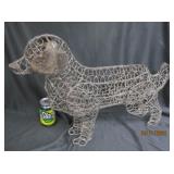 Handmade Wire Standing Dog