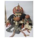 Primitive Halloween Dolls Jack-O