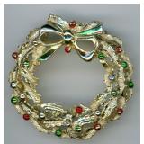 Christmas wREATH Pin 1.5ï¿½