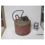 Vintage 1 Gallon Antique Oil Safety Can