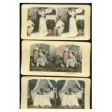 3 Stereoview Cards Comedy