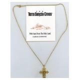 Terra Sancia Cross Gold Tone 16