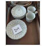 Decorative plates and cups