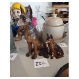 (2) Dog figures