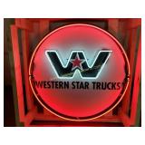 New/Unsued Western Star 36" Round Neon Sign