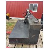 Portable fuel tank with 12 volt electric pump