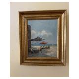 Beach landscape, signed oil on canvas, painting