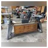 Shop Smith Mark V System w/ Lathe, Table Saw, Sander, Drill Press - Model 555539 - Custom Storage Cabinets - Includes Manual, Project Books, Extra Parts and Accessories
