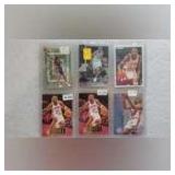 (6) Grant Hill Cards in Sleeves, Including Grant Hill [Embossed Foil] #103 [Rookie] 1994 Topps