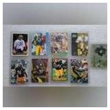 (9) Jerome Bettis Cards Including 1993 Topps Gold #166 [Rookie]