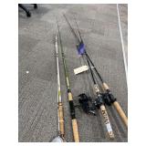 (Fishing Rods) One Fly Rod One Regular Rod Two Fly Rods