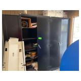 2 Metal Cabinets  36x25.5x82 Inches - contents not included