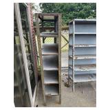 2 Metal Shelves - 42in x 15in x 72in