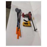 Milwaukee Caulking Gun, Dewalt Staple Gun, And Real Work Magnetic Pick Up Tool