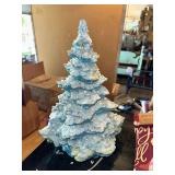 Decorative Ceramic Christmas Tree - Lights Up