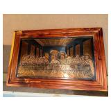 Framed Last Supper in Copper - 24in x 16in