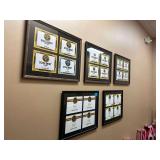 5 Framed Document Display Frames 26.5 in. L. X 22in. W.