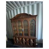 Wooden Hutch - Glass China Cabinet - 6FT Tall