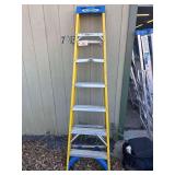 2 Werner 7ft. Fiberglass Aluminum Ladders