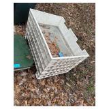 Plastic Rolling Cart with Mesh Screen for Draining LiquidsÂ 42in. L. X 29in. W. X 32in. H.