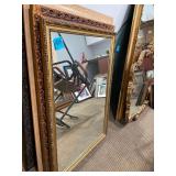 Wood Framed Mirror 27.5x39.5 Inches