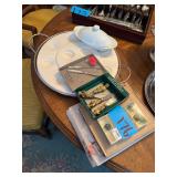 Ceramic Deviled Egg Plater and Dish- Misc Trivet and Spreaders