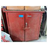 Red Metal Snap-On Tool Cabinet 40x25x38 Inches