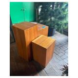 3 Wooden Plant Stands 16x16x36 ,30 ,24 Inches Tall respectively