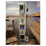 Metal Locker Unit with 6 Doors - 78 in. H x 12 in. W x 18 in. D and Contents Inside