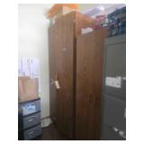 6 and 5ft Wooden Storage Cabinets Contents Not Included