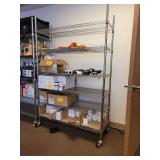 Storage Rack on Wheels 47x18x72in Contents not Included