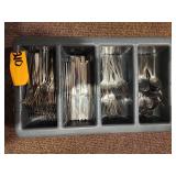 Silverware and Caddies - Forks, Knives and Spoons - Assorted Styles