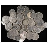 (28) 80 % SILVER CAN DIMES & (32) CAN QRTRS