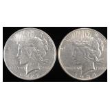 1922 & 1934 PEACE DOLLARS