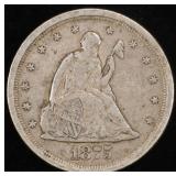 1875-S TWENTY CENT PIECE VF