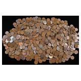 (1000) MIXED DATES WHEAT CENTS