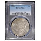 1886 MORGAN DOLLAR PCGS MS63