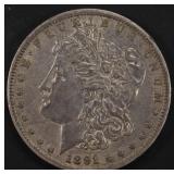 1891-O MORGAN DOLLAR XF