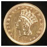 1862 $1 T-3 GOLD BU