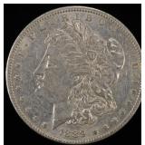 1889-O MORGAN DOLLAR AU