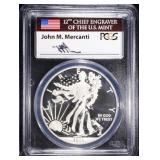 2013-W ENHANCED SILVER EAGLE PCGS SP-69 MERCANTI