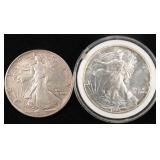 1991 & 1993 AMERICAN SILVER EAGLES