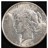 1925-S PEACE DOLLAR AU/BU